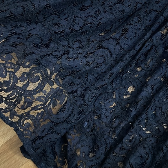 NWT CH by Carolina Herrera navy lace maxi dress - Picture 8 of 14